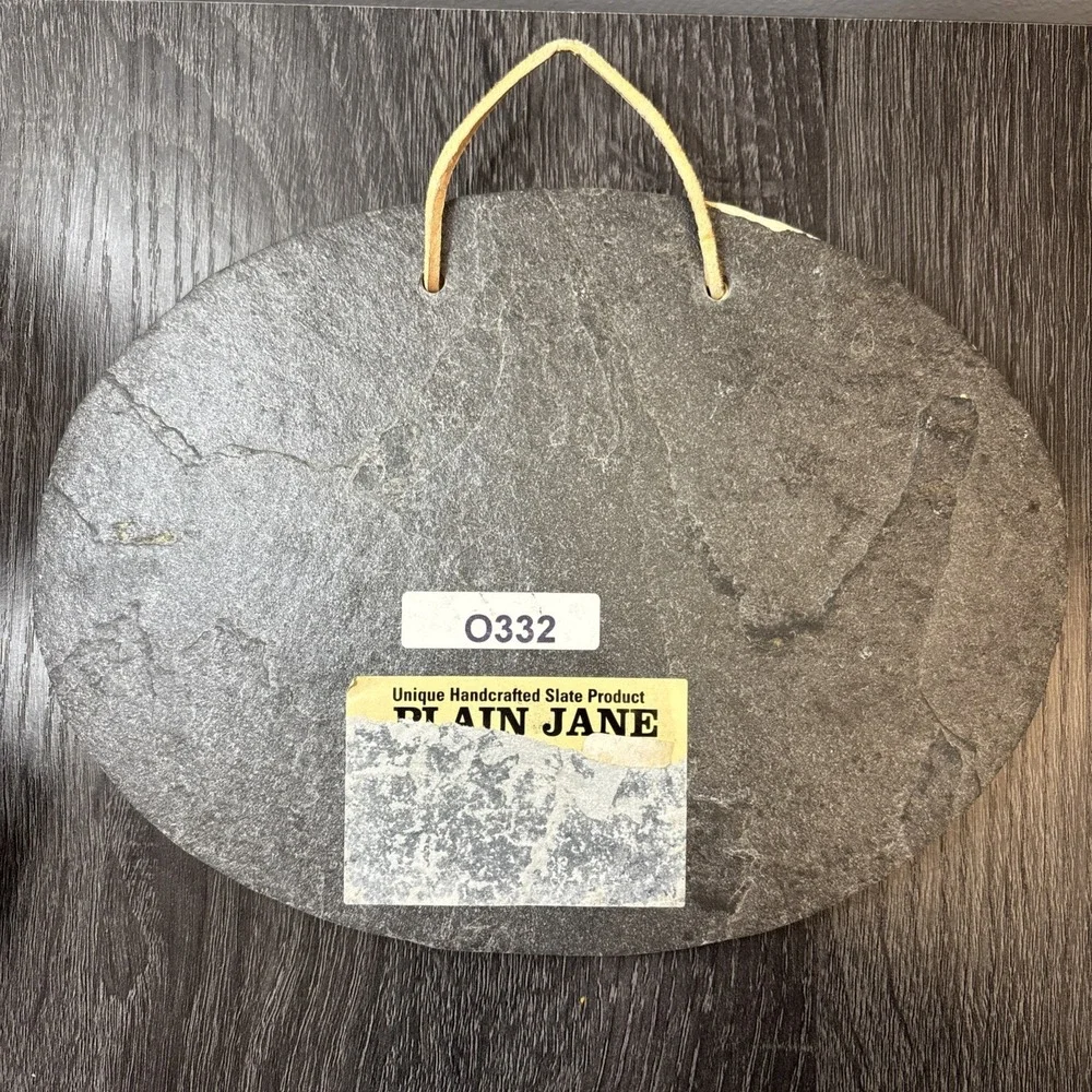 VTG Rustic BED & BREAKFAST Handcrafted Slate Stenciled Plaque by PLAIN JANE 9x7